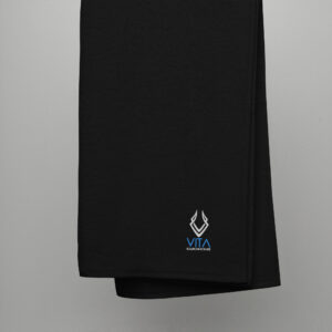 turkish cotton towel black 70x140 cm front 640f8a9a17596